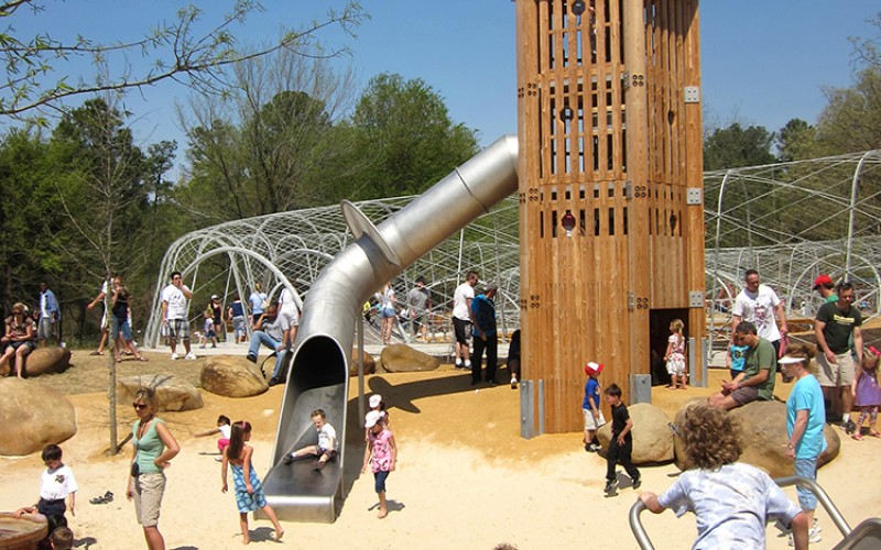The Woodland Discovery Playground At Shelby Farms Sites