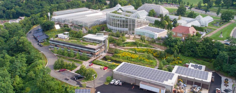 Feature image: The Phipps Center for Sustainable Landscapes. Image credit: Lofty Views.